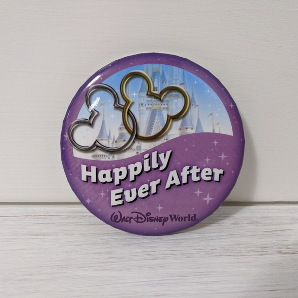 Disney World "Happily Ever After" Button Pin